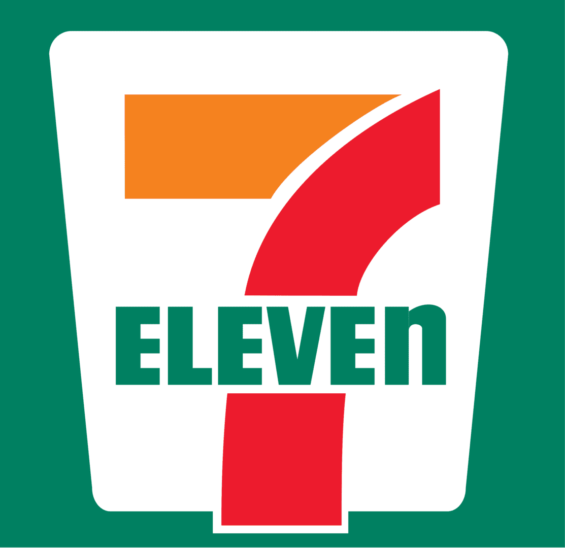 A logo of a 7-eleven store.