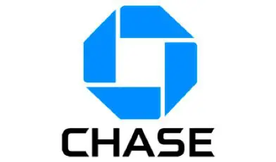 A chase bank logo with the word chase underneath it.