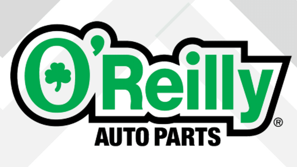 A green and white logo for o 're illy auto parts.